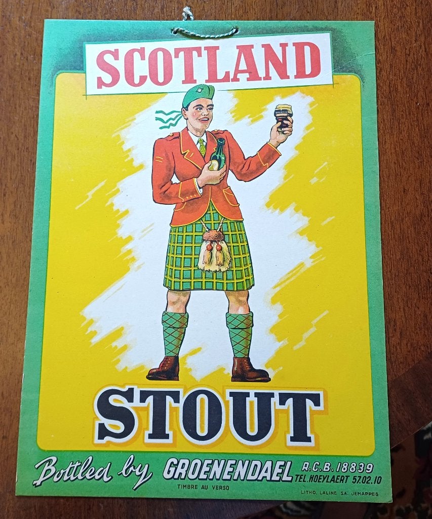 Scotland stout bottled by Groenendael - karton, Ophalen of Verzenden