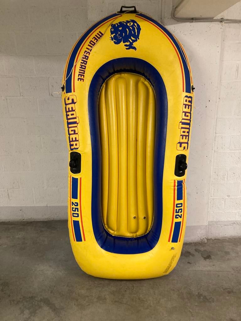Opblaasbare roeiboot, Ophalen, Zo goed als nieuw