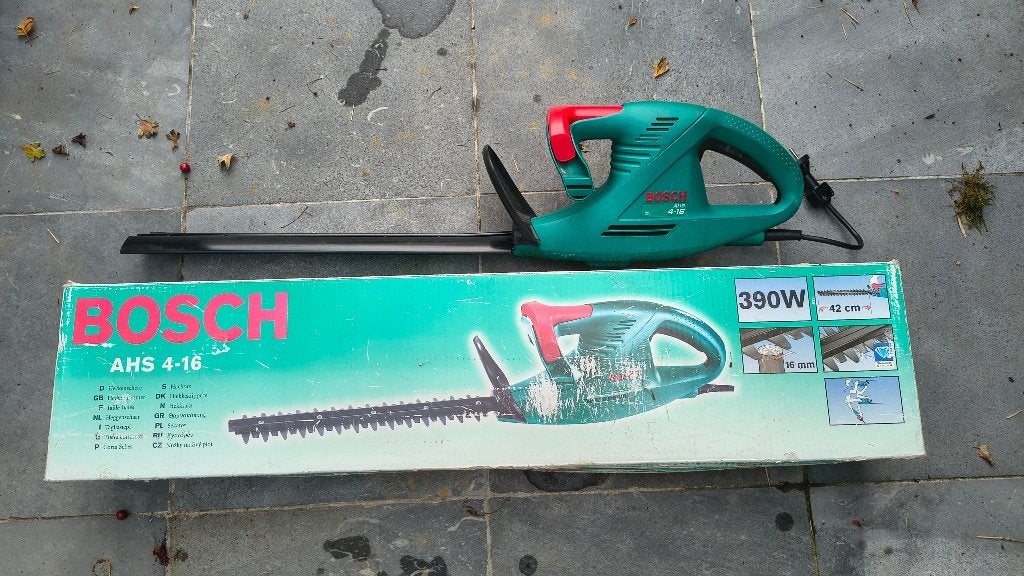 Heggenschaar Bosch AHS 4-16, Ophalen of Verzenden, Gebruikt, Elektrisch, Bosch