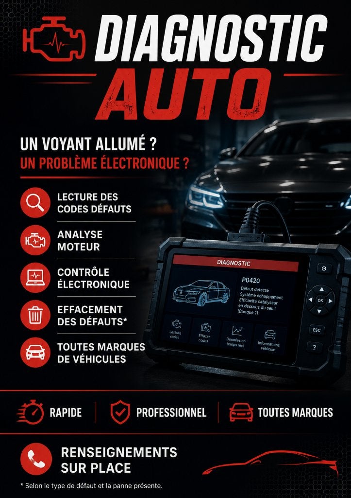 Diagnostic auto, Enlèvement ou Envoi, Neuf