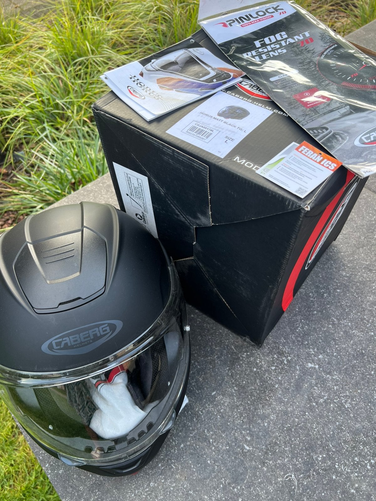 Motorhelm L Caberg, Motoren, Ophalen of Verzenden, Integraalhelm, L, Caberg