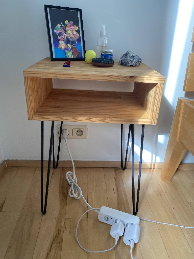 Table de nuit, Maison & Meubles, Enlèvement, Comme neuf, Bois