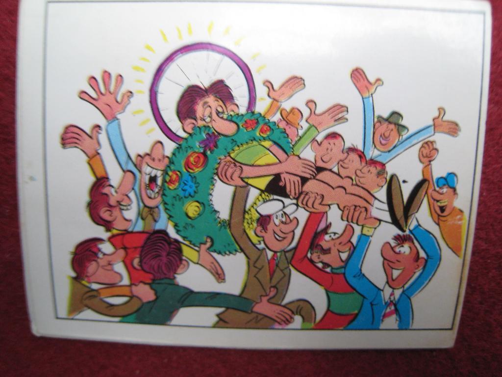 Panini Sprint 1972 Nr 62 Karikatuur, Verzenden, Zo goed als nieuw, Sticker