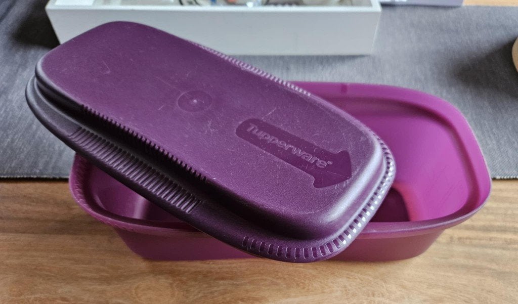 Tupperware spaghettis boîte, Ophalen of Verzenden, Gebruikt, Bus of Trommel, Met deksel
