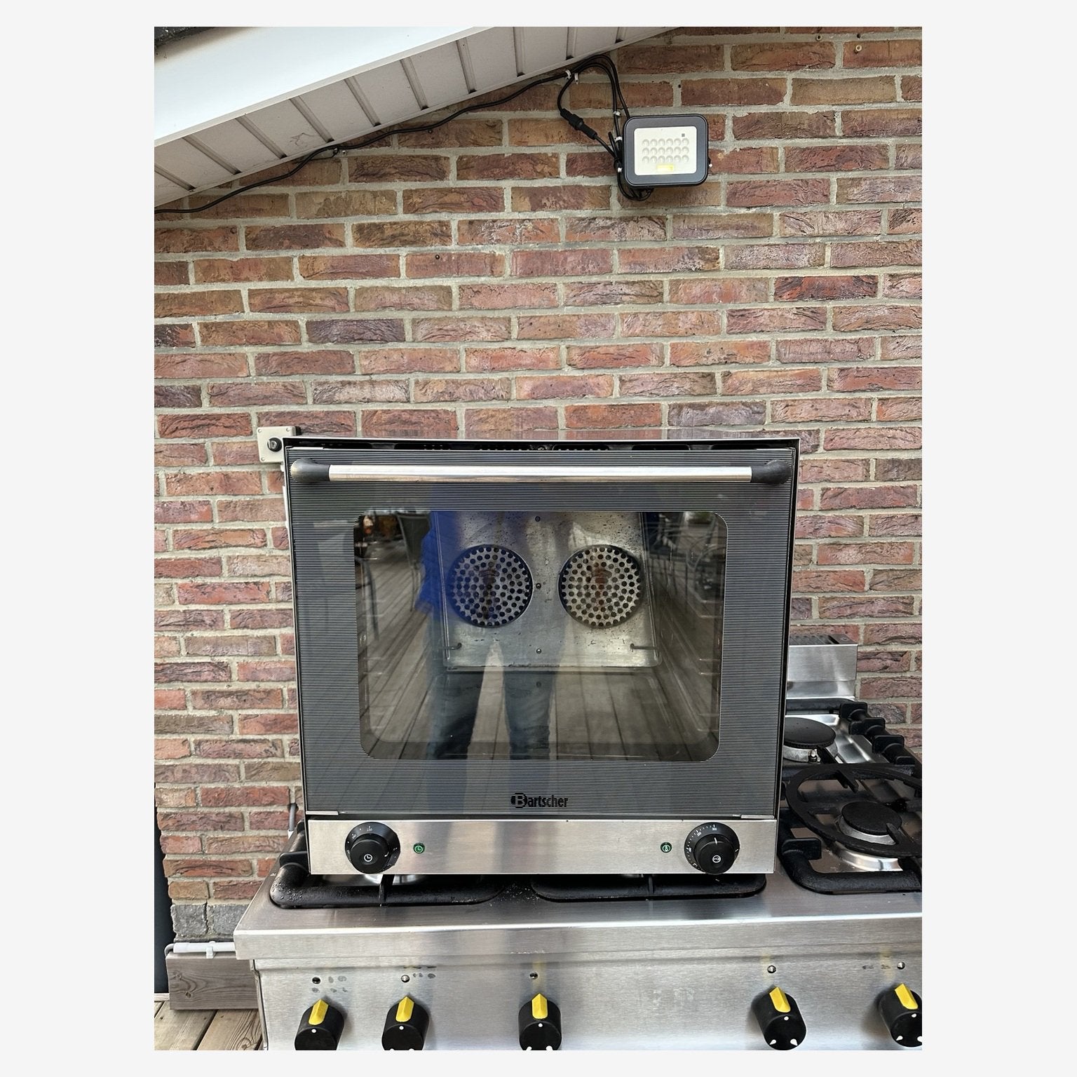 Four professionnel Bartscher inox – double ventilation –, Electroménager, Enlèvement, Utilisé, Autoportant, Four professionnel