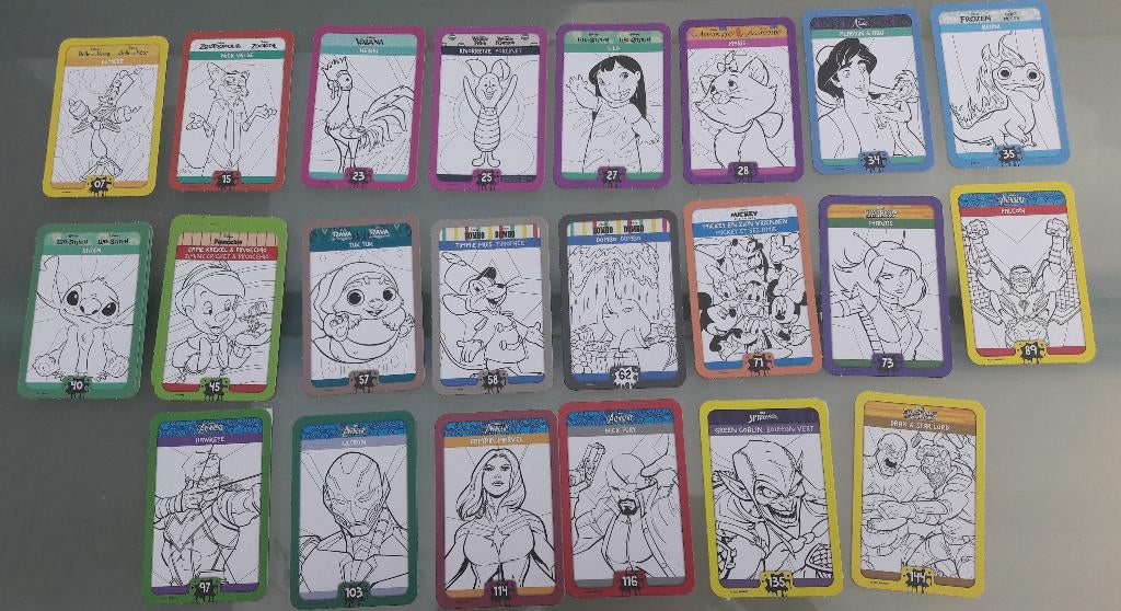 Kaarten van Coulour Magic van bij Carrefour, Enlèvement ou Envoi