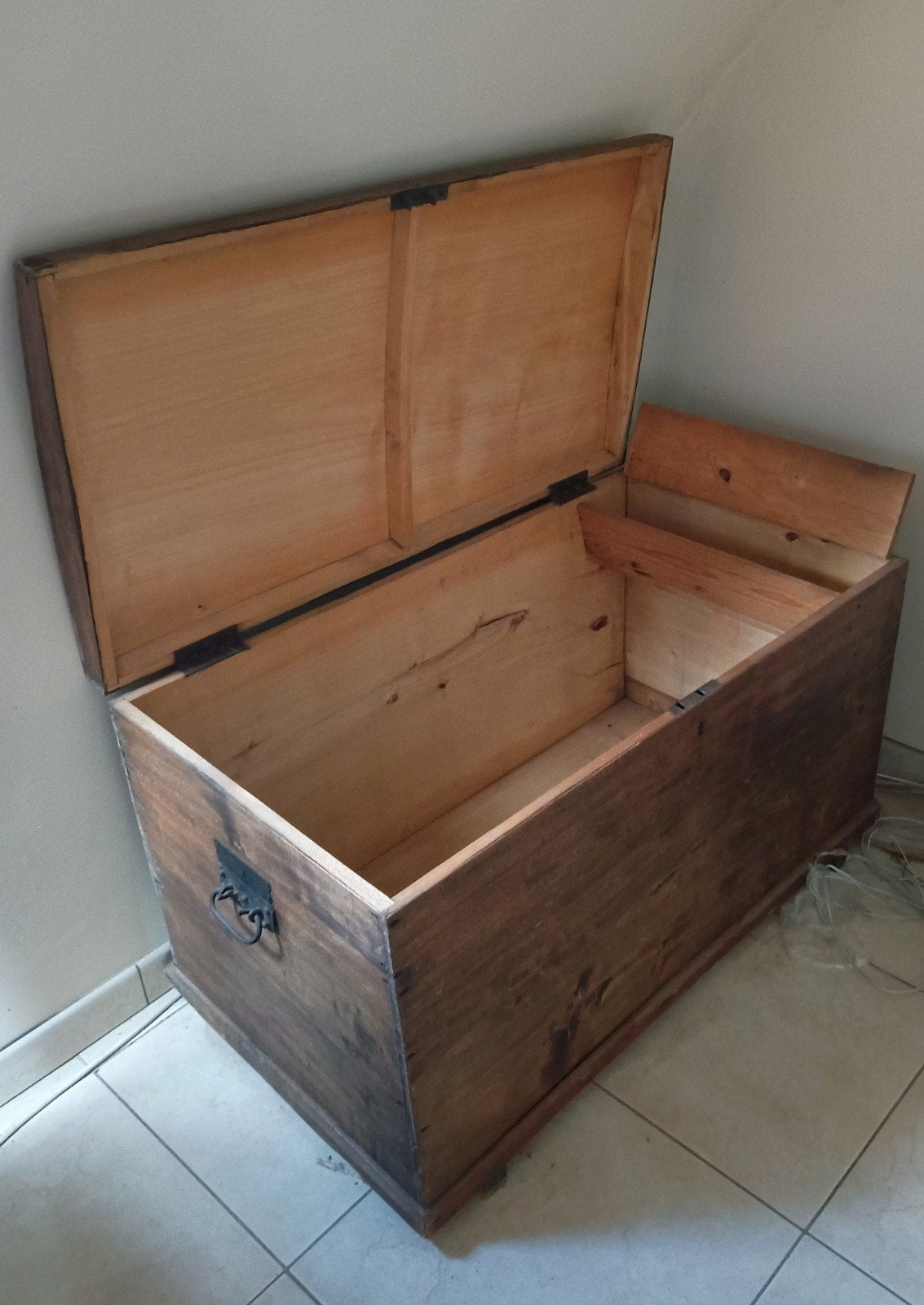 mooie grote houten koffer, Ophalen