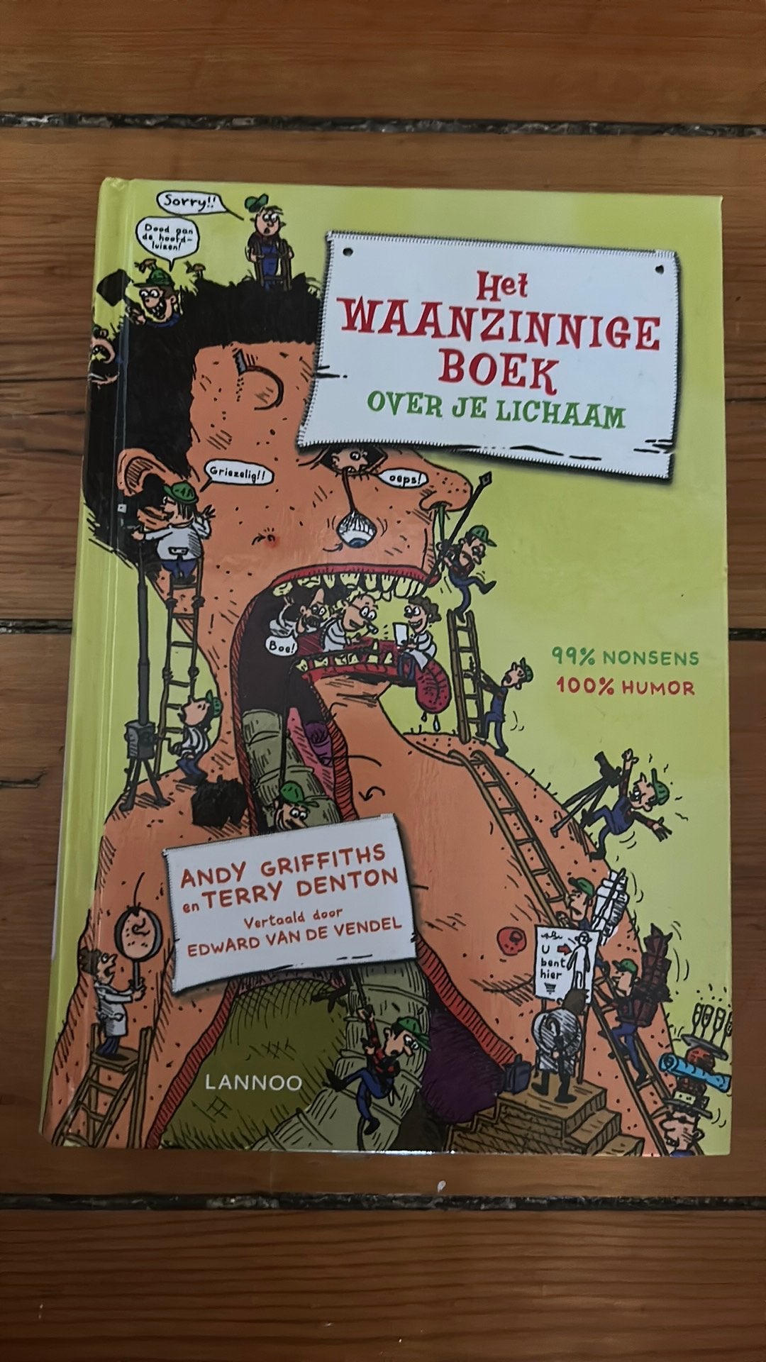 Andy Griffiths - Het waanzinnige boek over je lichaam, Ophalen of Verzenden, Zo goed als nieuw