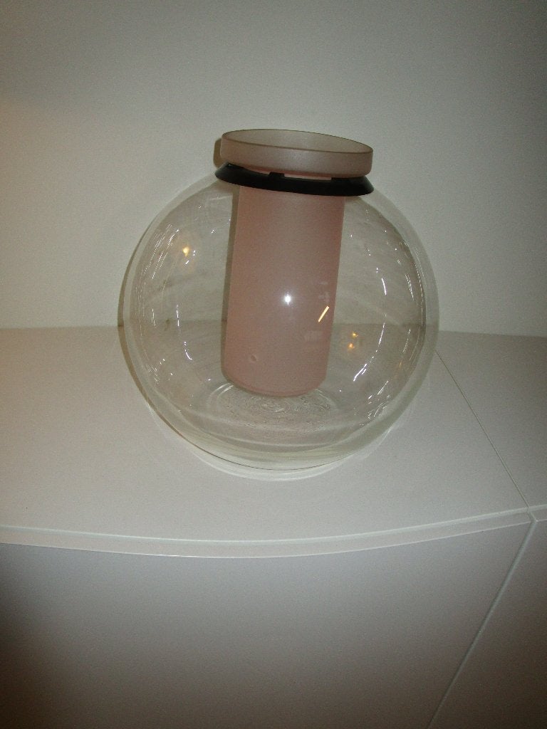 Giannifranco Frattini , vaas SFERA, Ophalen, Transparant, 30 cm, Glas