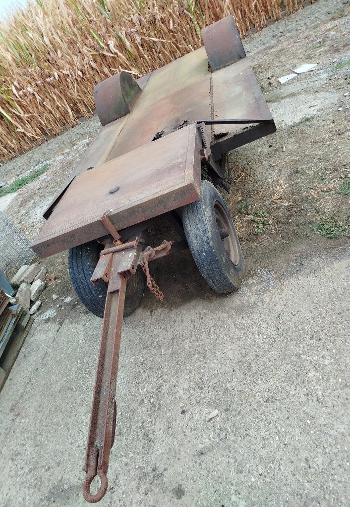 Stro-wagen / slekke / driewielwagen voor vlas, Ophalen, Gebruikt