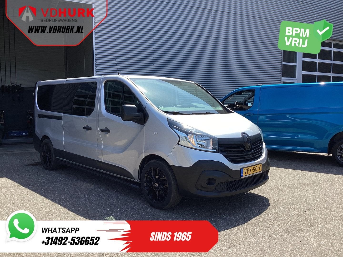 Renault Trafic 1.6 dCi L2 DC Dubbel Cabine Euro 6/ Cruise/ N, Argent ou Gris, Achat, 174 g/km, Entreprise