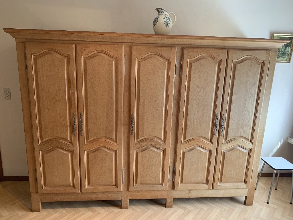Massief eiken slaapkamer, Huis en Inrichting, Ophalen, Gebruikt, Tweepersoons, Franse stijl