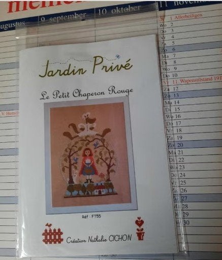 Motifs Jardin Prive (2x) - Création Nathalie Cichon, Hobby & Loisirs créatifs, Enlèvement ou Envoi, Comme neuf, Broderies à la main