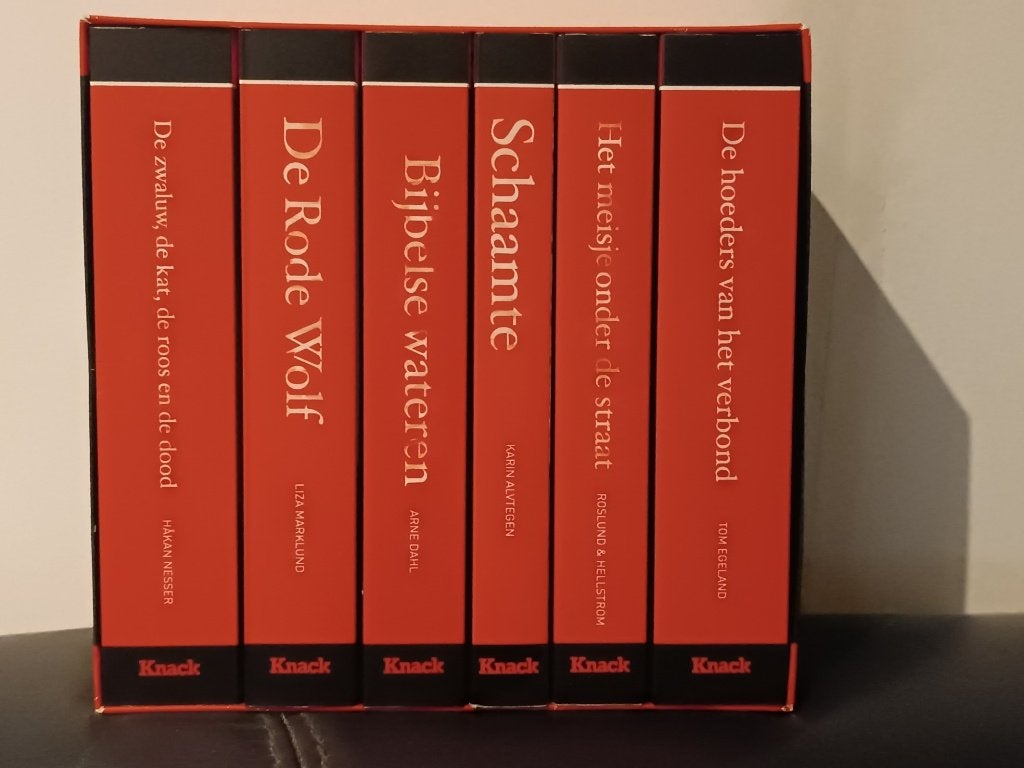 Mørd & Dødslag (Knack) - box met 6  boeken, Scandinavië, Diverse auteurs, Ophalen of Verzenden, Zo goed als nieuw