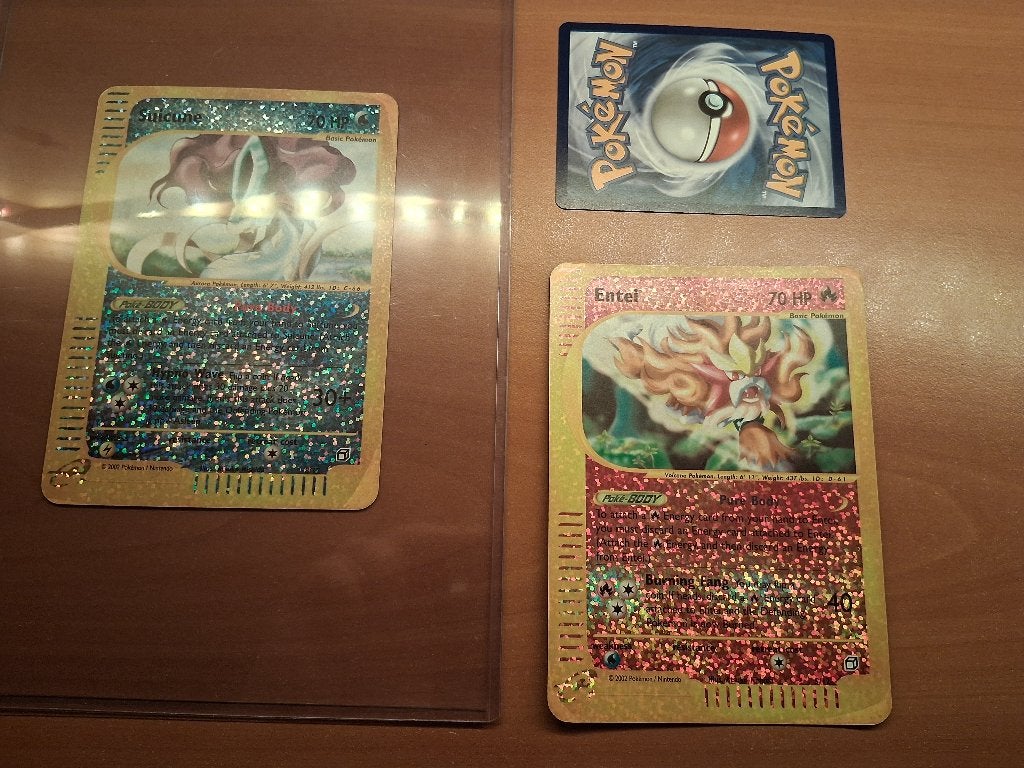 2 Aquapolis Boxtoppers: Suicune & Entei (2003 e-Series WOTC), Ophalen of Verzenden