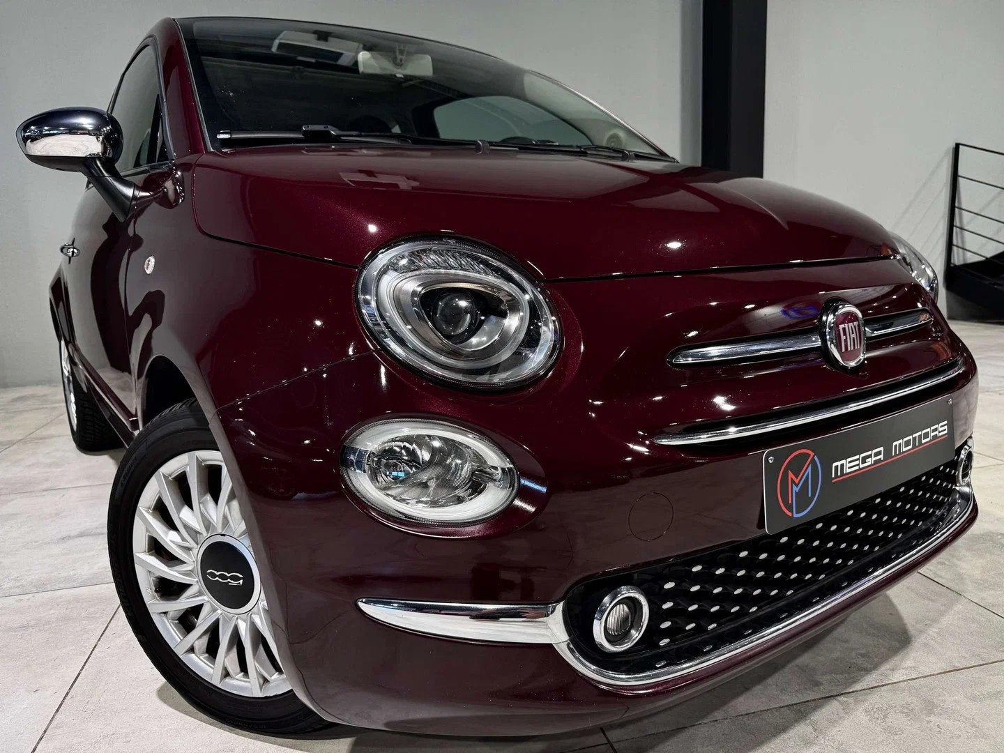Fiat 500 1.2i 70CV "LOUNGE" TOiT PANO AiRCO NAVi BORDEAUX ME, Achat, Euro 6, Entreprise, 69 ch