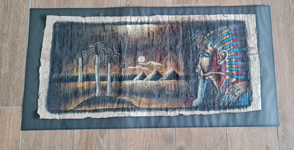 Papyrus Toetanchamon origineel, Maison & Meubles, Accessoires pour la Maison | Décorations murale, Enlèvement ou Envoi