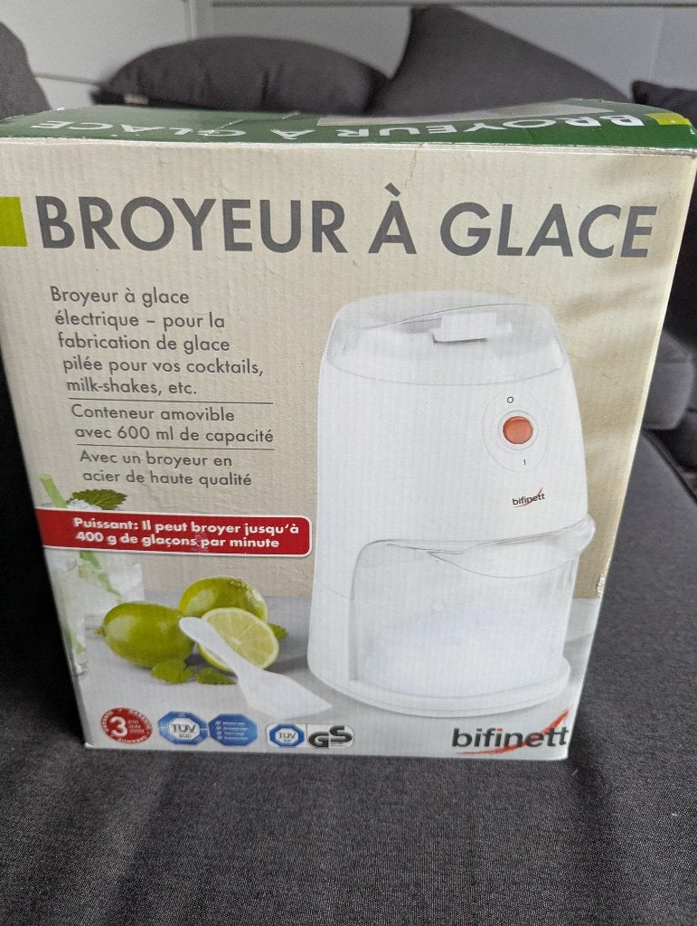 Ijs crusher, nieuw in verpakking, nooit gebruikt, Electroménager, Machines à glace, Enlèvement, Neuf