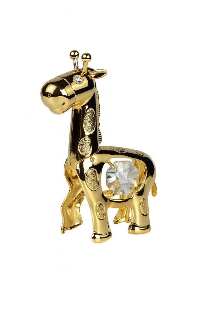 24K Verguld Giraffe met Swarovski-Kristal & Zuignap