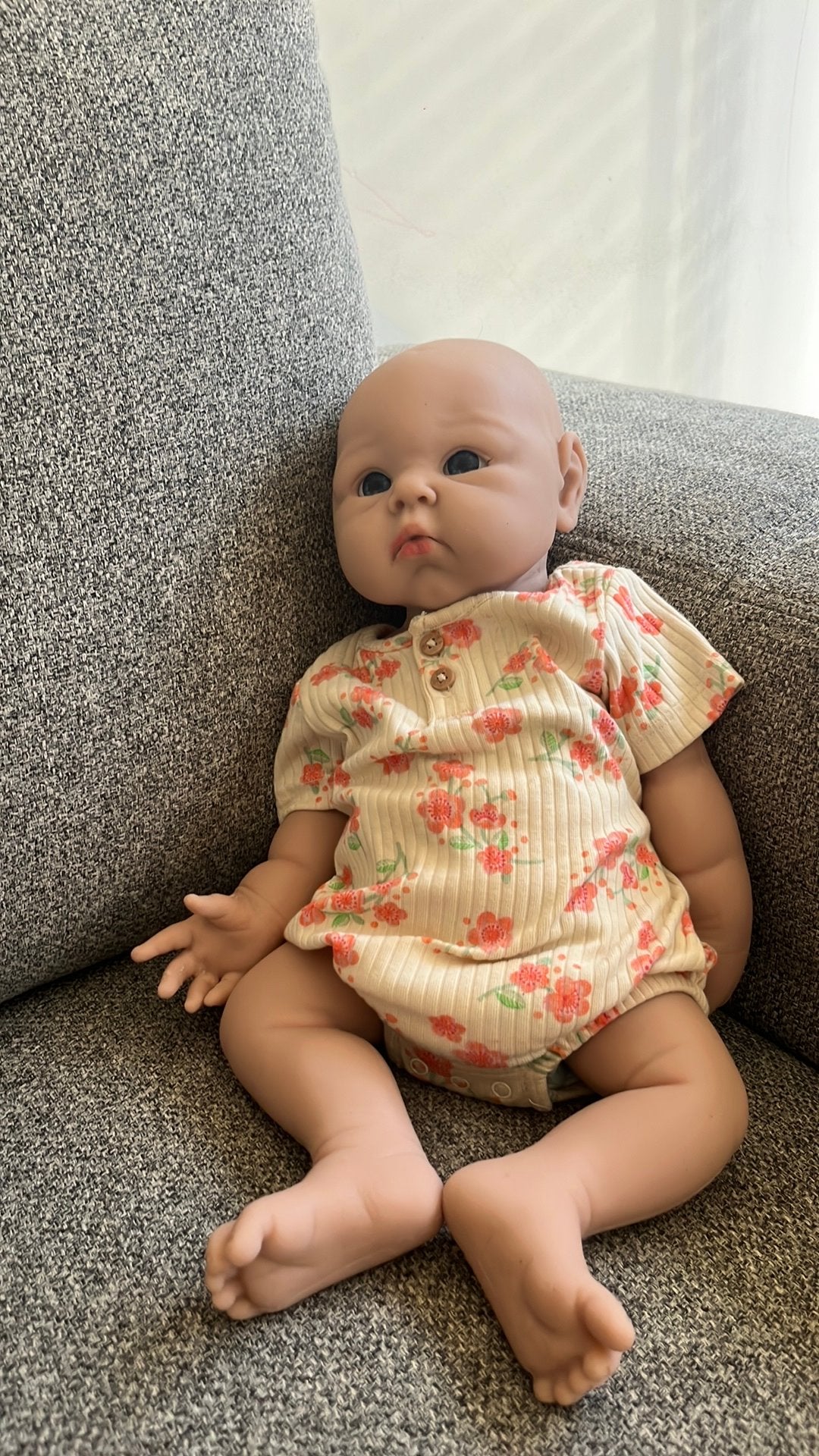 Sillicon reborn doll, Gebruikt, Ophalen of Verzenden, Levensecht of Reborn, Babypop