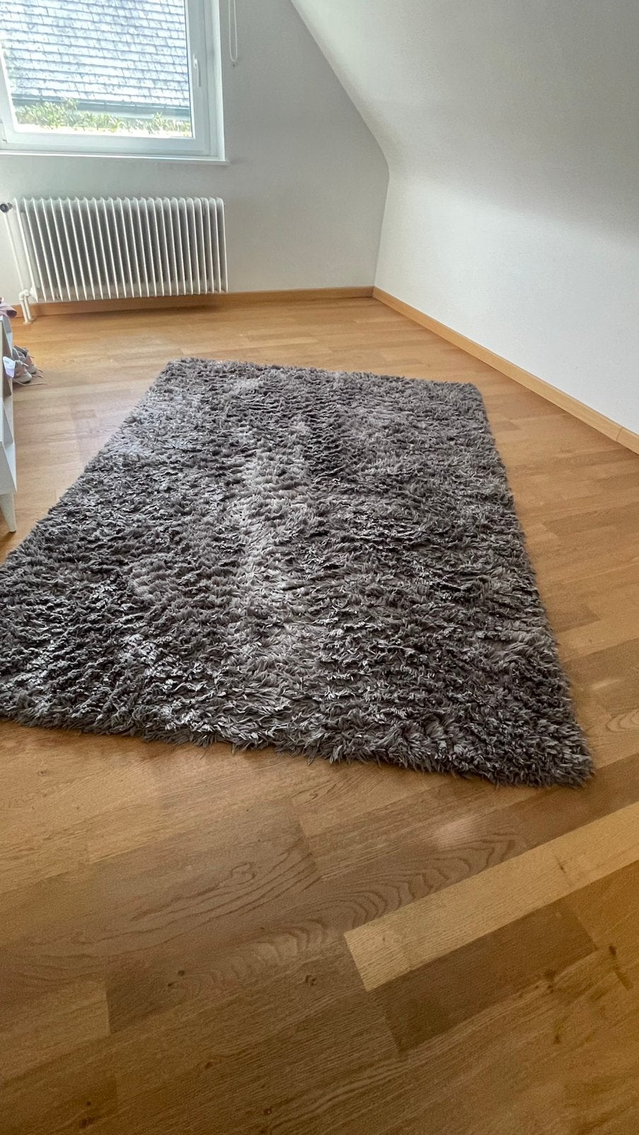 160x230 grijs tapijt, Ophalen, Gebruikt, 150 tot 200 cm, 200 cm of meer