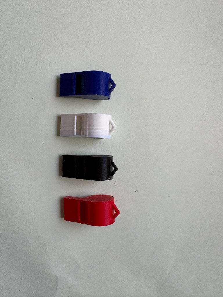 3D-geprinte fluitjes 4 kleuren luid geluid!, Sport en Fitness, Voetbal, Nieuw, Set, Ophalen of Verzenden