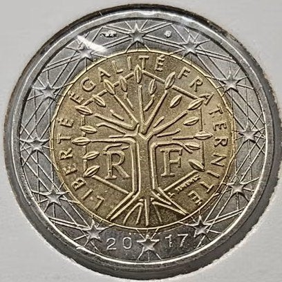 France : 2 euros 2017 KM #1414 Ref 16884, Timbres & Monnaies, Enlèvement ou Envoi, France, 2 euros, Monnaie en vrac