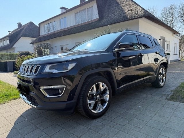 Jeep Compass 1.6 MJD 4x2 Limited *2019 *93000km, Auto's, Jeep, 1600 cc, Leder en Stof, Zwart, Compass
