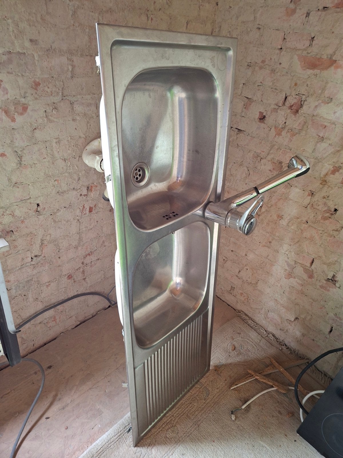 Dubbele lavabo met droogplaats, Huis en Inrichting, Ophalen