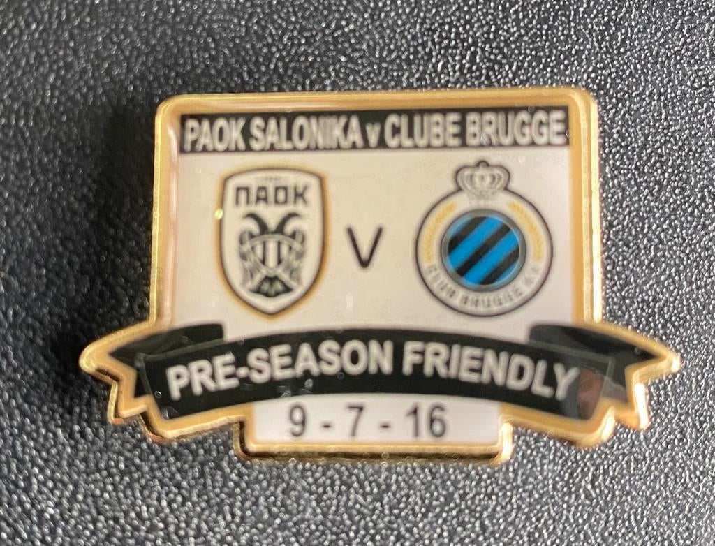 Épinglette rare 2016 PAOK SALONIKI Club Brugge, Collections, Enlèvement ou Envoi, Comme neuf