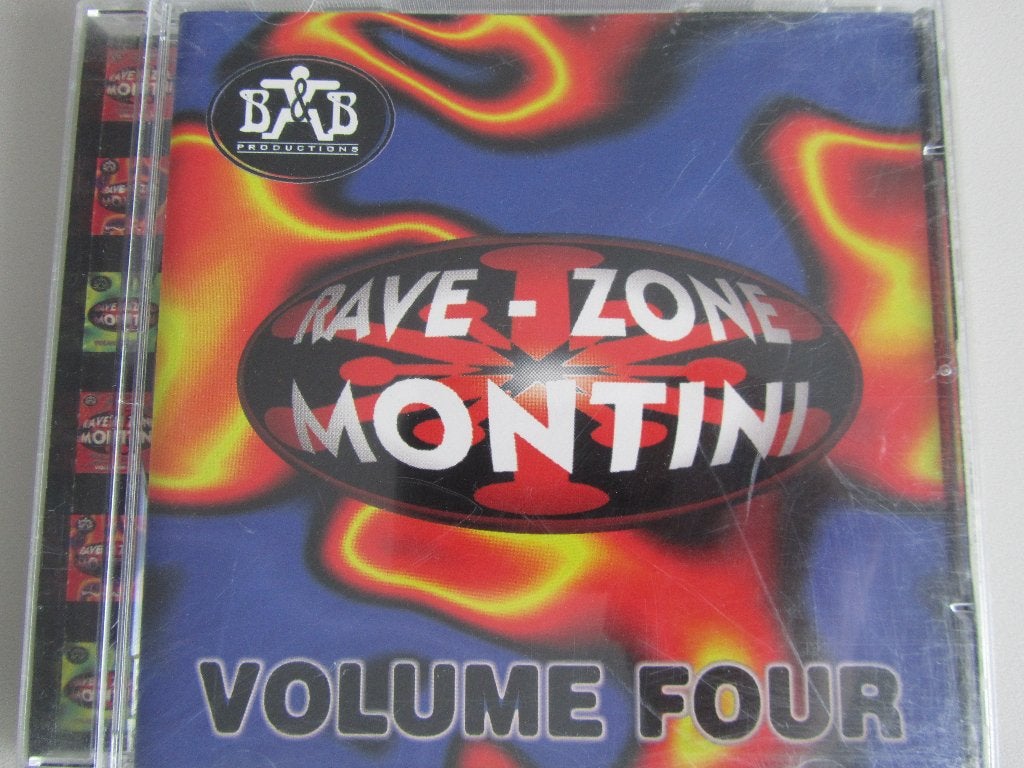 CD RAVE ZONE MONTINI "VOLUME FOUR" (15 tracks), Ophalen of Verzenden, Gebruikt, Techno, Verzamelalbum