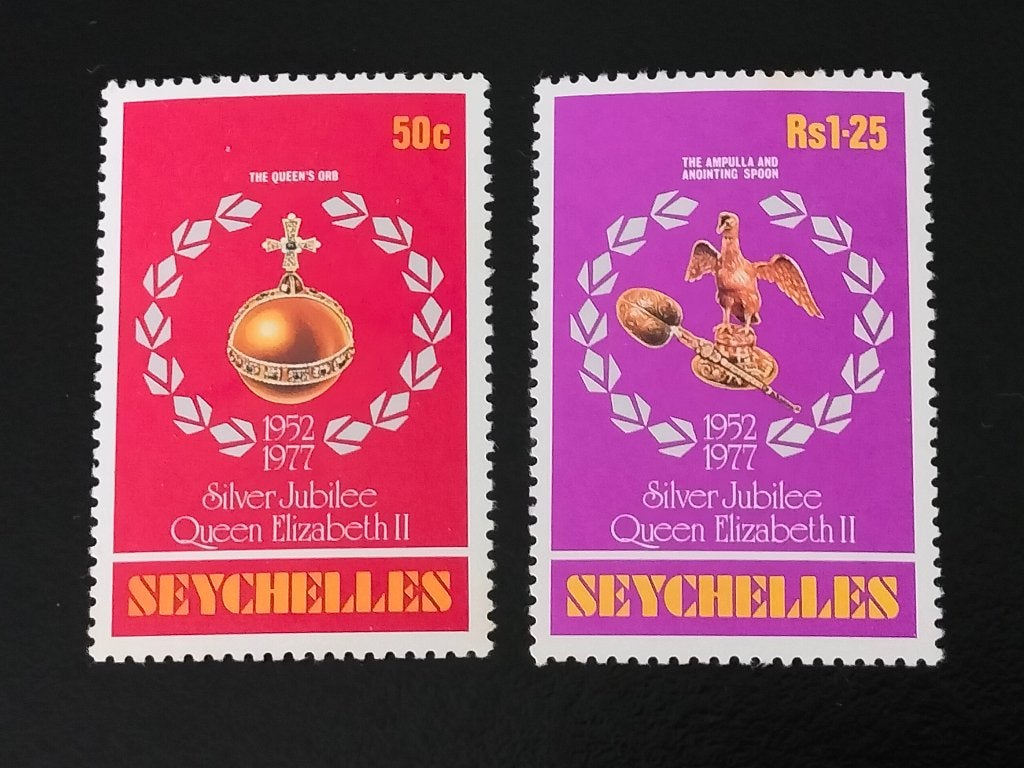 Seychelles 1977 Anniversaire'argent Elizabeth II, oiseaux **, Envoi, Autres pays, Non oblitéré