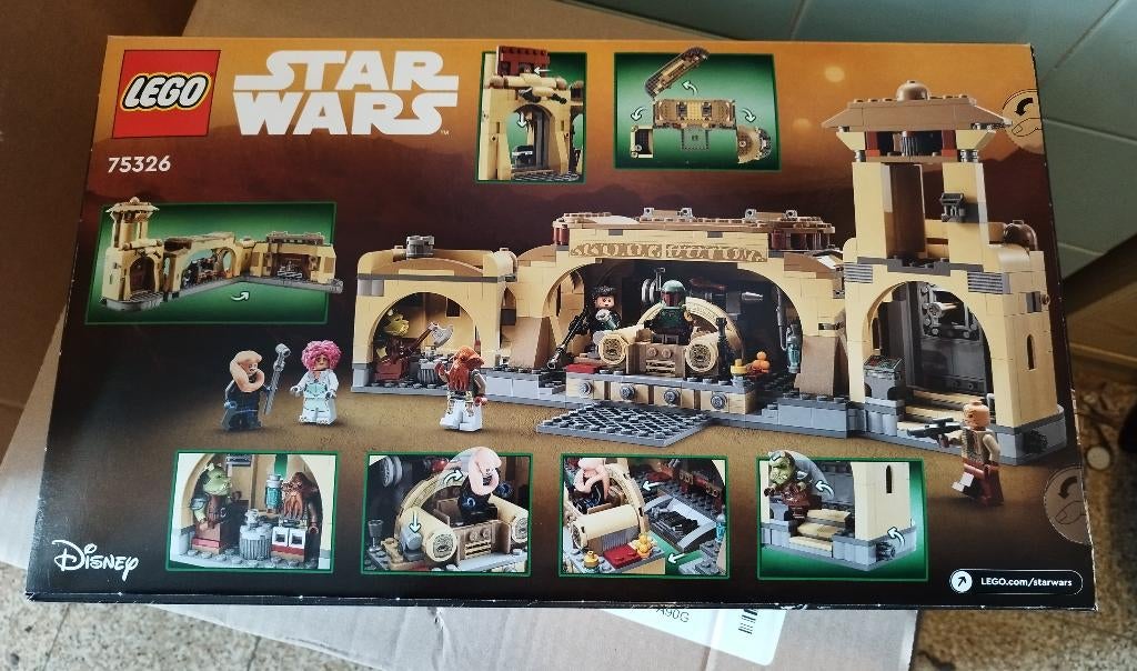 Lego 75326 La salle du trône de Boba Fett, Neuf, Lego, Ensemble complet, Complet
