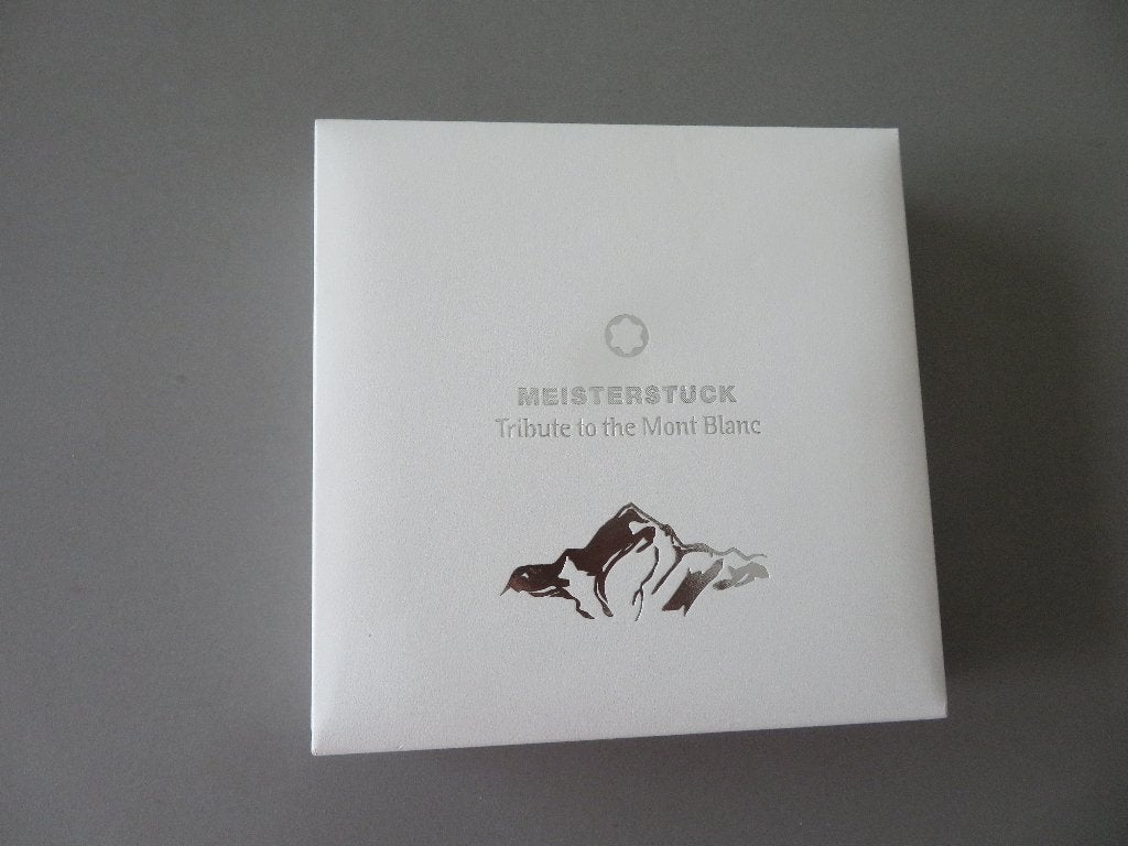originele doos box Mont Blanc pen Meisterstuck, Verzamelen, Pennenverzamelingen, Ophalen of Verzenden, Zo goed als nieuw, Mont Blanc