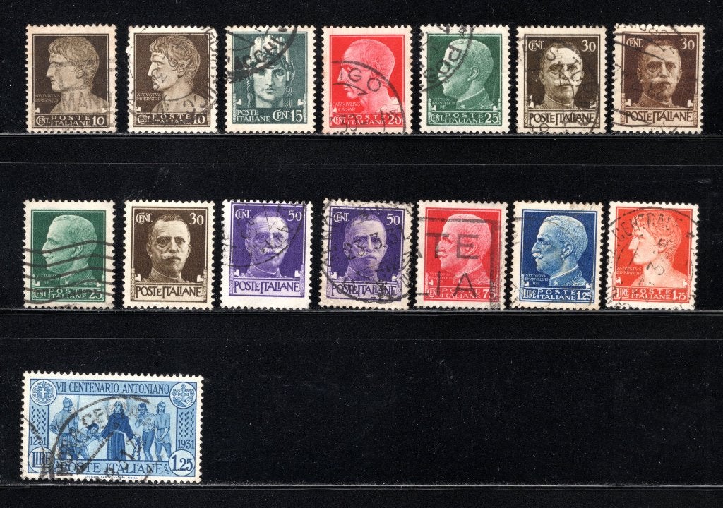 ITALIE Lot 1930 estampillé, Envoi, Affranchi