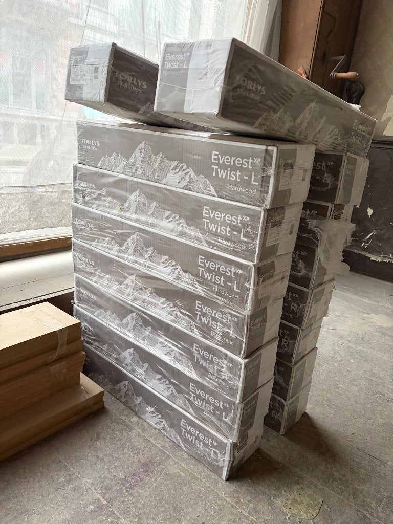 Torlys Smart Floors Parquet Noyer Bâton Rompu, Bricolage & Construction, Neuf, Parquet, Enlèvement, Bois