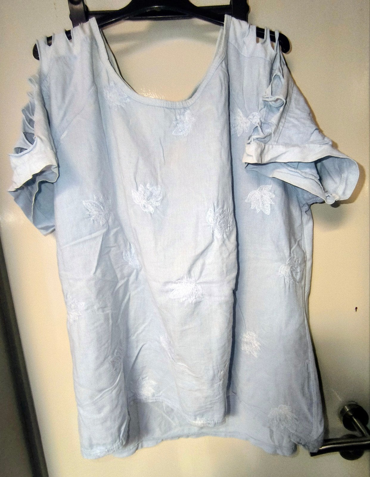 Blouse., Blauw, Maat 46/48 (XL) of groter, Ophalen of Verzenden, Zo goed als nieuw