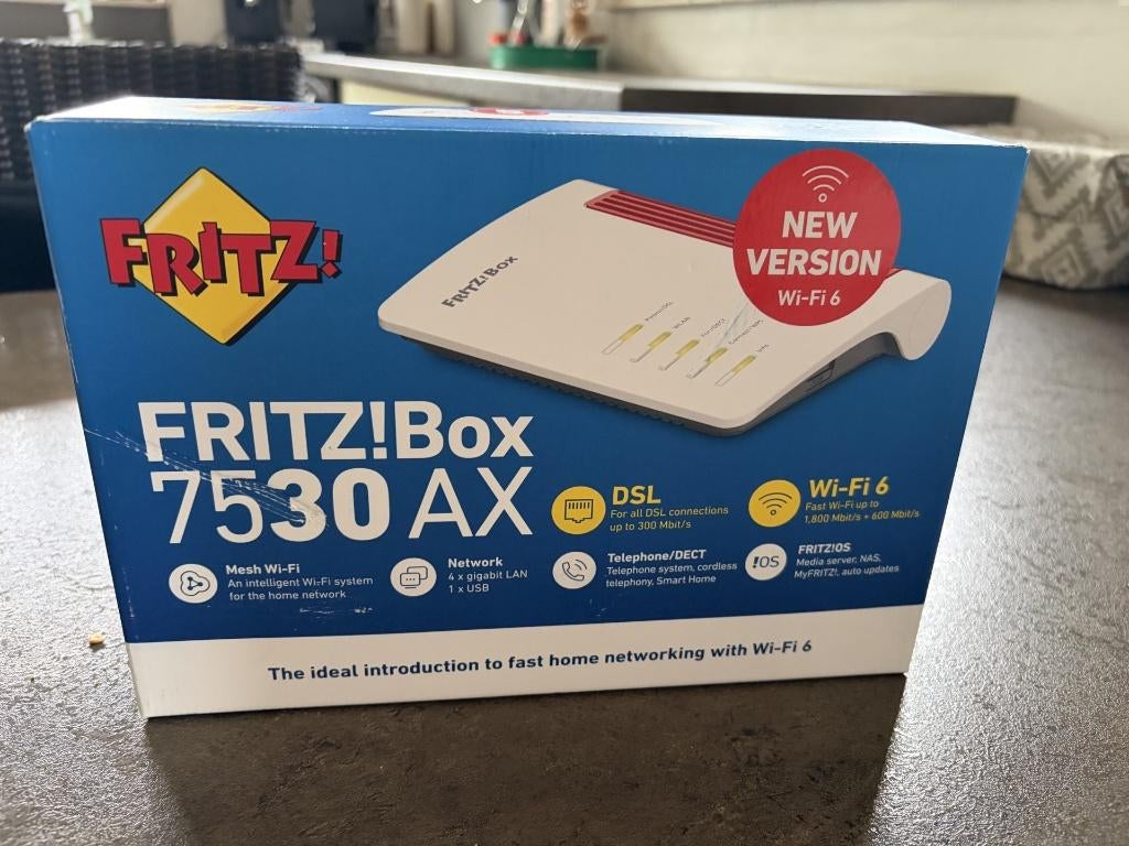 ADSL  Modem Router FRITZ!Box 7530AX WIFI 6, Computers en Software, Ophalen, Gebruikt, FRITZ!