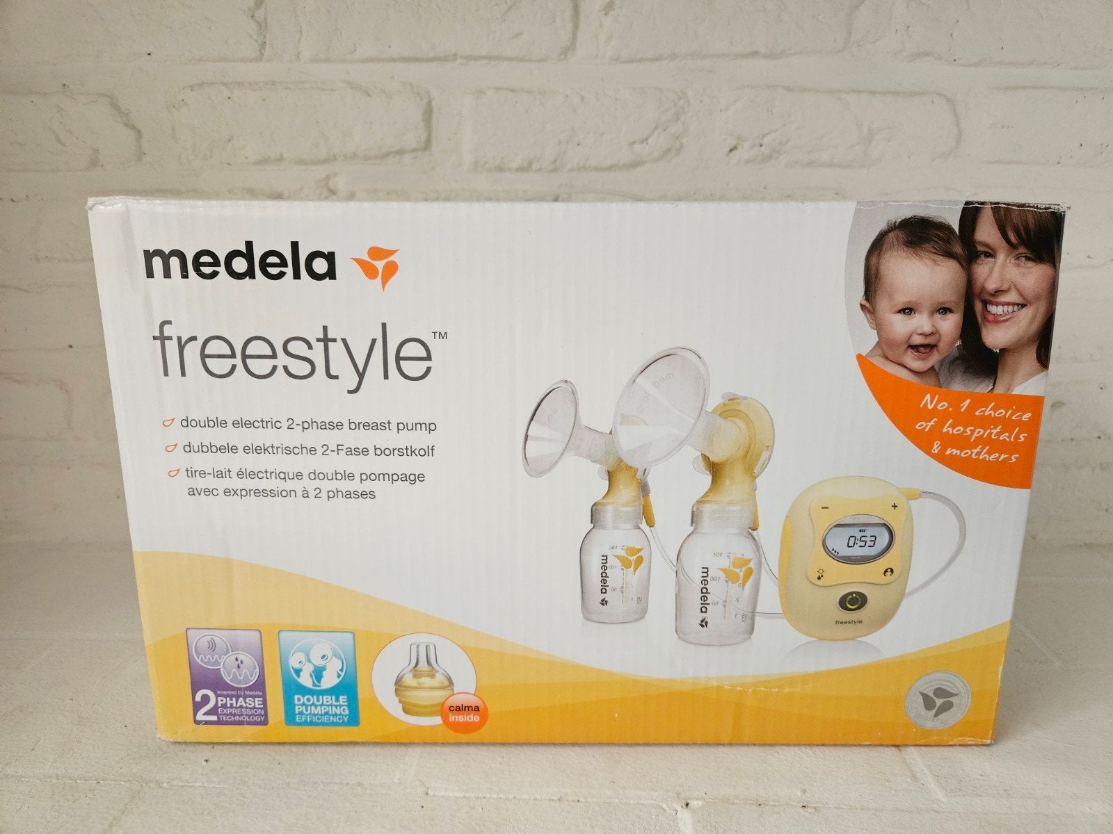 Medela Freestyle, een dubbele elektrische 2-fase borstkolf, Ophalen, Zo goed als nieuw, Borstkolf, Medela