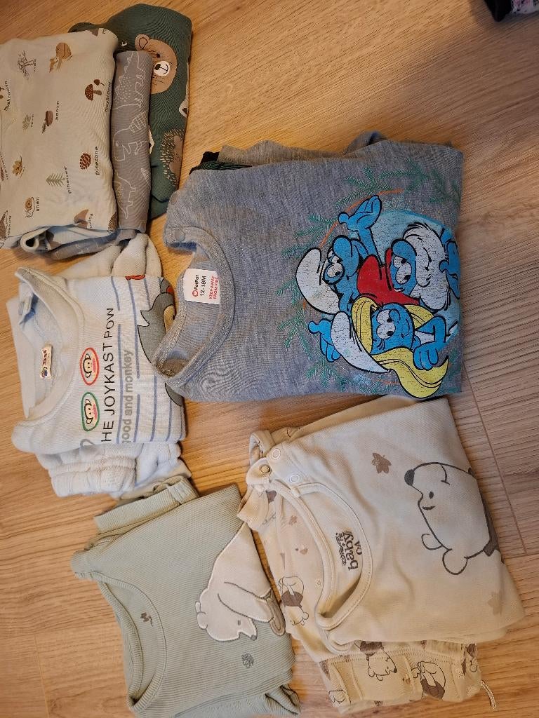 Pyjama en body pakket jongens maat 74-92, Kinderen en Baby's, Babykleding | Maat 86, Ophalen, Nacht- of Onderkleding, Gebruikt