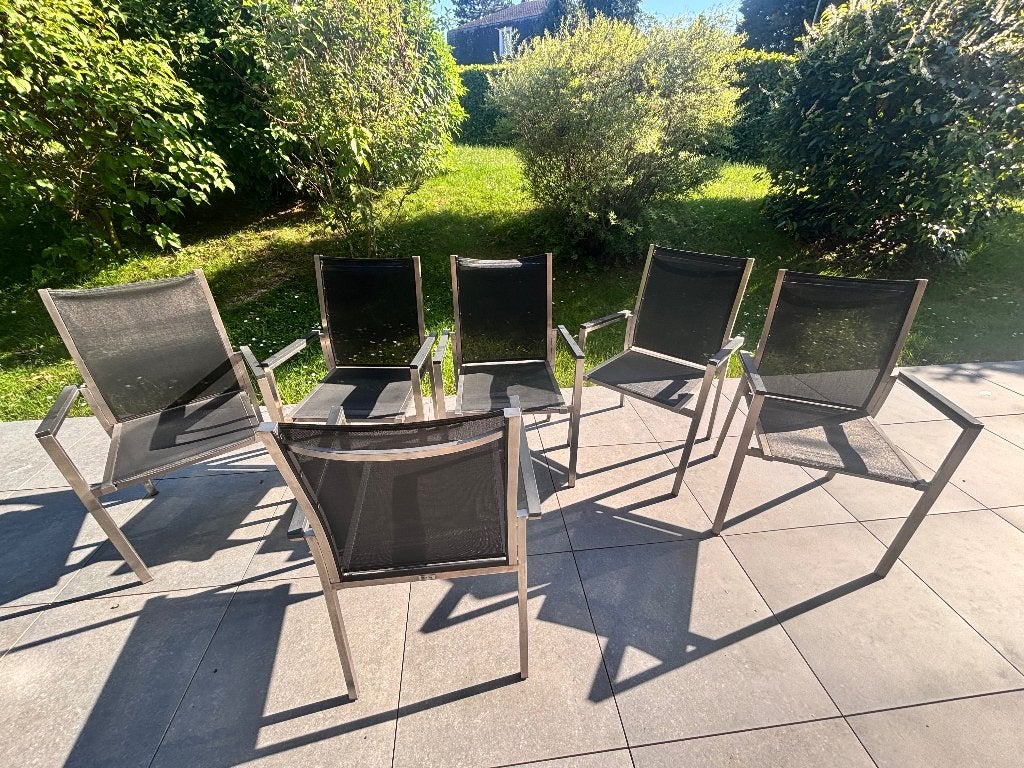 Chaises de jardin, Bristol, Aluminium, Ophalen, Zo goed als nieuw, Aluminium