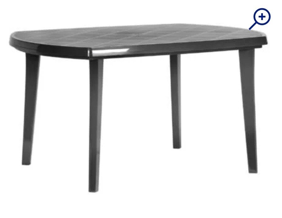 Tuintafel met 4 stoelen, Ophalen, Gebruikt, Ovaal