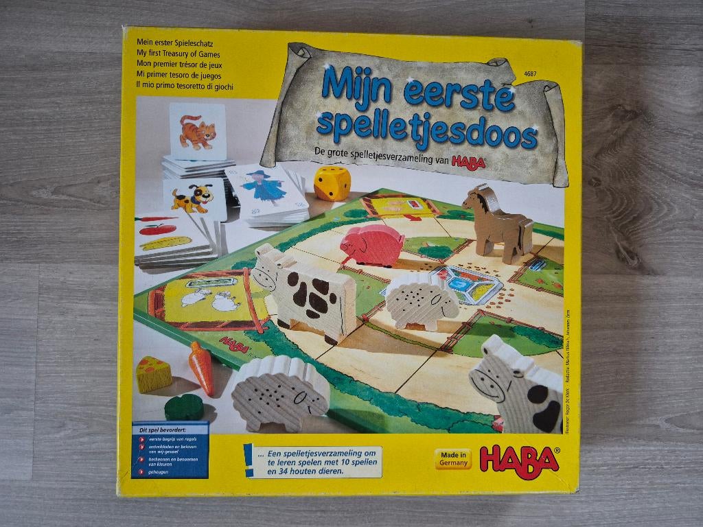 Haba Mijn eerste spelletjesdoos, Kinderen en Baby's, Speelgoed | Overig, Ophalen of Verzenden