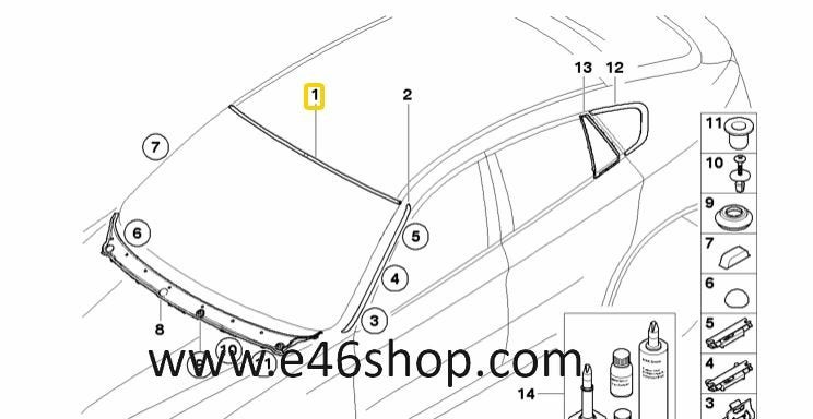 Raamlijst BMW X6 oe 51317179738 org nieuw bmw, Auto-onderdelen, -, -, Nieuw, Ophalen of Verzenden