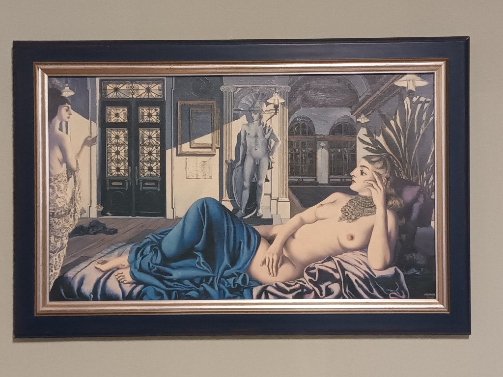 Reproduction peinte à la main par P. Delvaux, Antiquités & Art, Art | Dessins & Photographie, Enlèvement ou Envoi, Reproduction