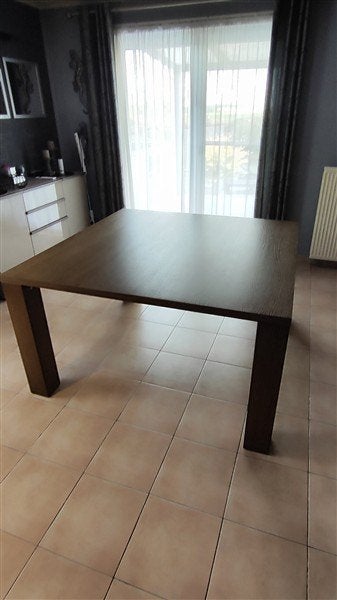 Table salle à manger + 6 chaises, 100 à 150 cm, Cinq personnes ou plus, Carré, 100 à 150 cm