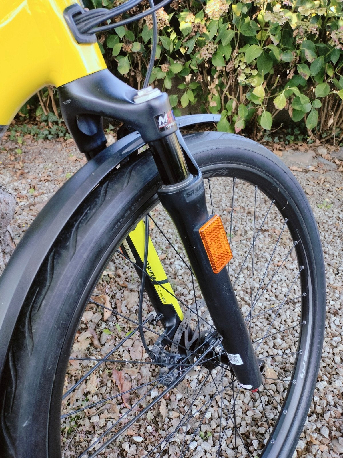 SR Suntour NCX E25 Geveerde E-Bike Voorvork (15mm steekas), Gebruikt, Ophalen of Verzenden, Voorvork, Elektrische fiets