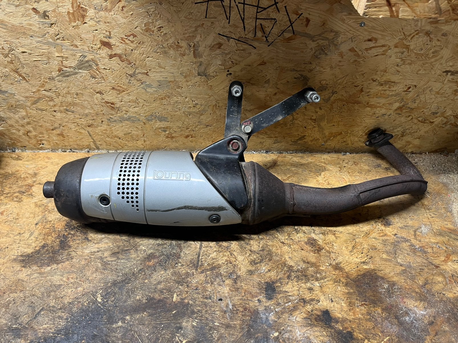 Leovince touring uitlaat (Piaggio/Gilera 2t), Ophalen of Verzenden, Zo goed als nieuw