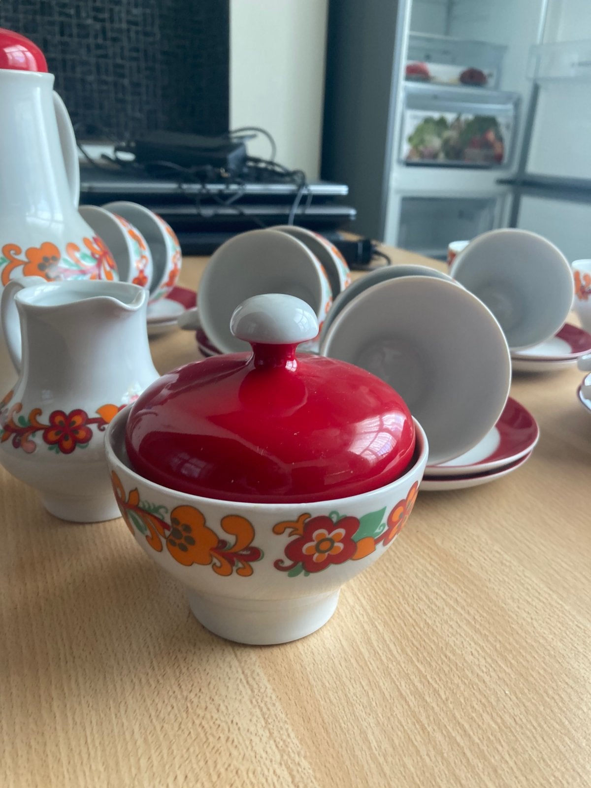 Prachtig Vintage Kahla DDR Koffieservies / Theeservies, Antiek en Kunst, Ophalen