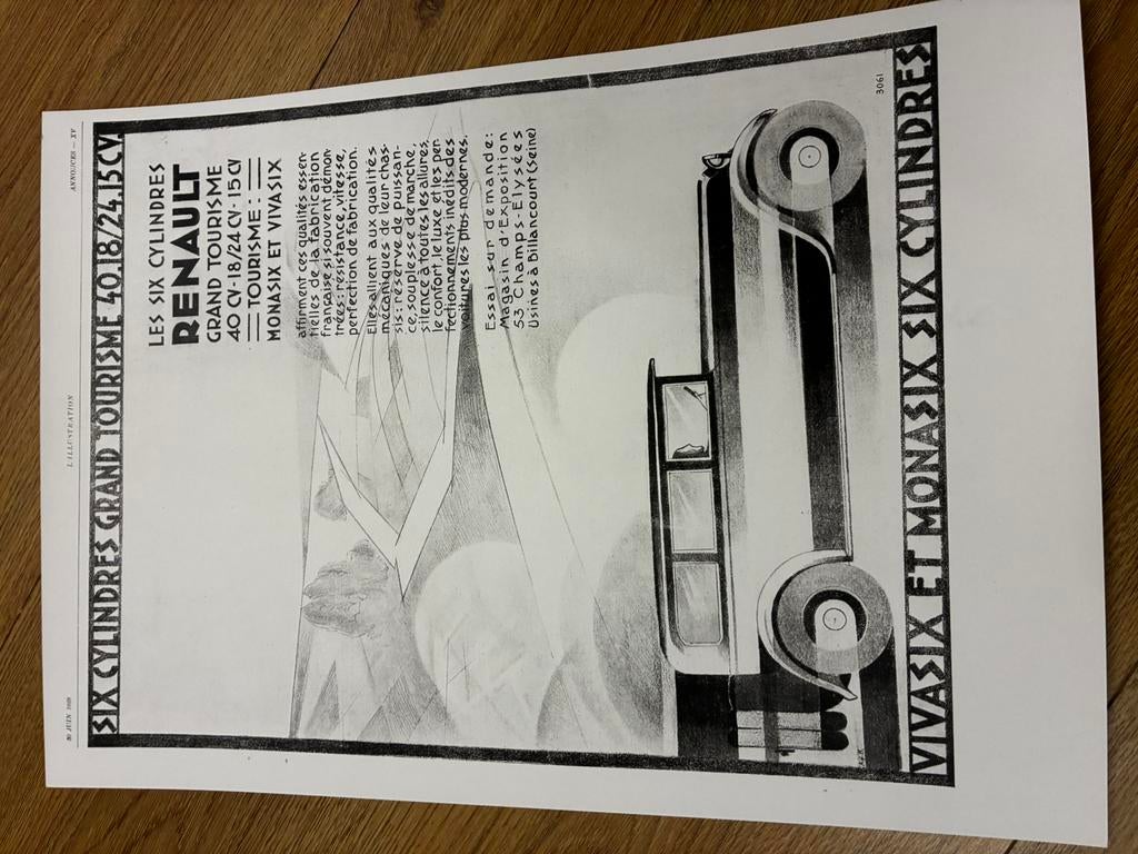 Renault reclame,oldtimer, Ophalen of Verzenden, Nieuw